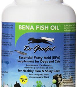 Dr. Goodpet Bena Fish Oil High Potency Omega 3 Essential EPA/DHA for Dogs and Cats