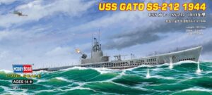 hobby boss uss gato ss-212 1944 boat model building kit