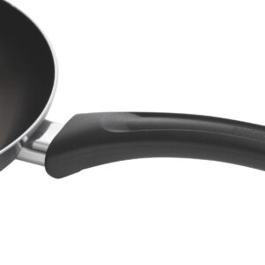 GoodCook Everyday Nonstick 11-Inch Stir Fry Pan, Deep Walled Skillet for Easy Mixing, Even-Heating Aluminum Wok, Ergonomic Handle, Charcoal Silicone Lacquer, Black Frying Pan