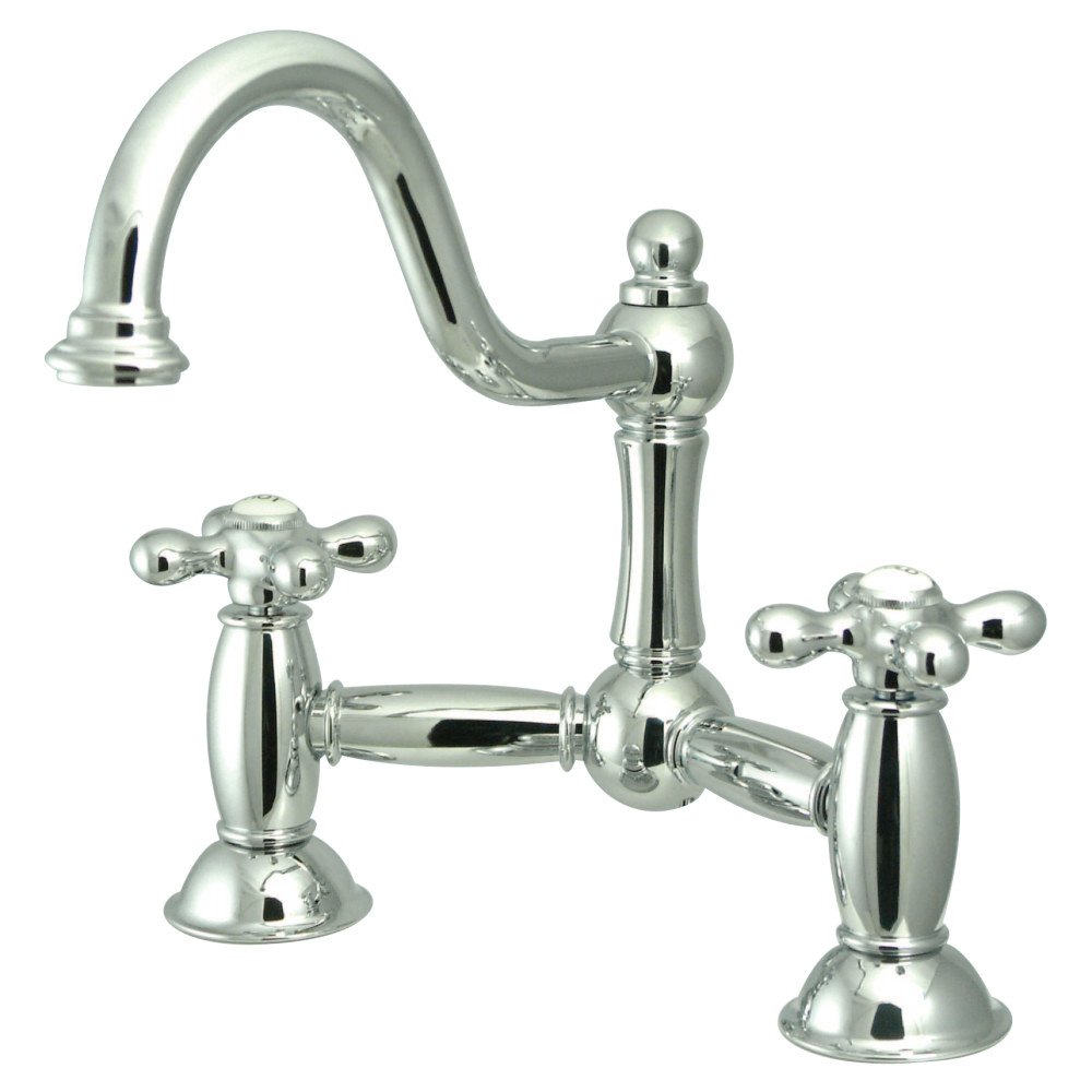 Elements of Design ES3911AX Bridge Lavatory Faucet with Cross Handle, 8", Chrome