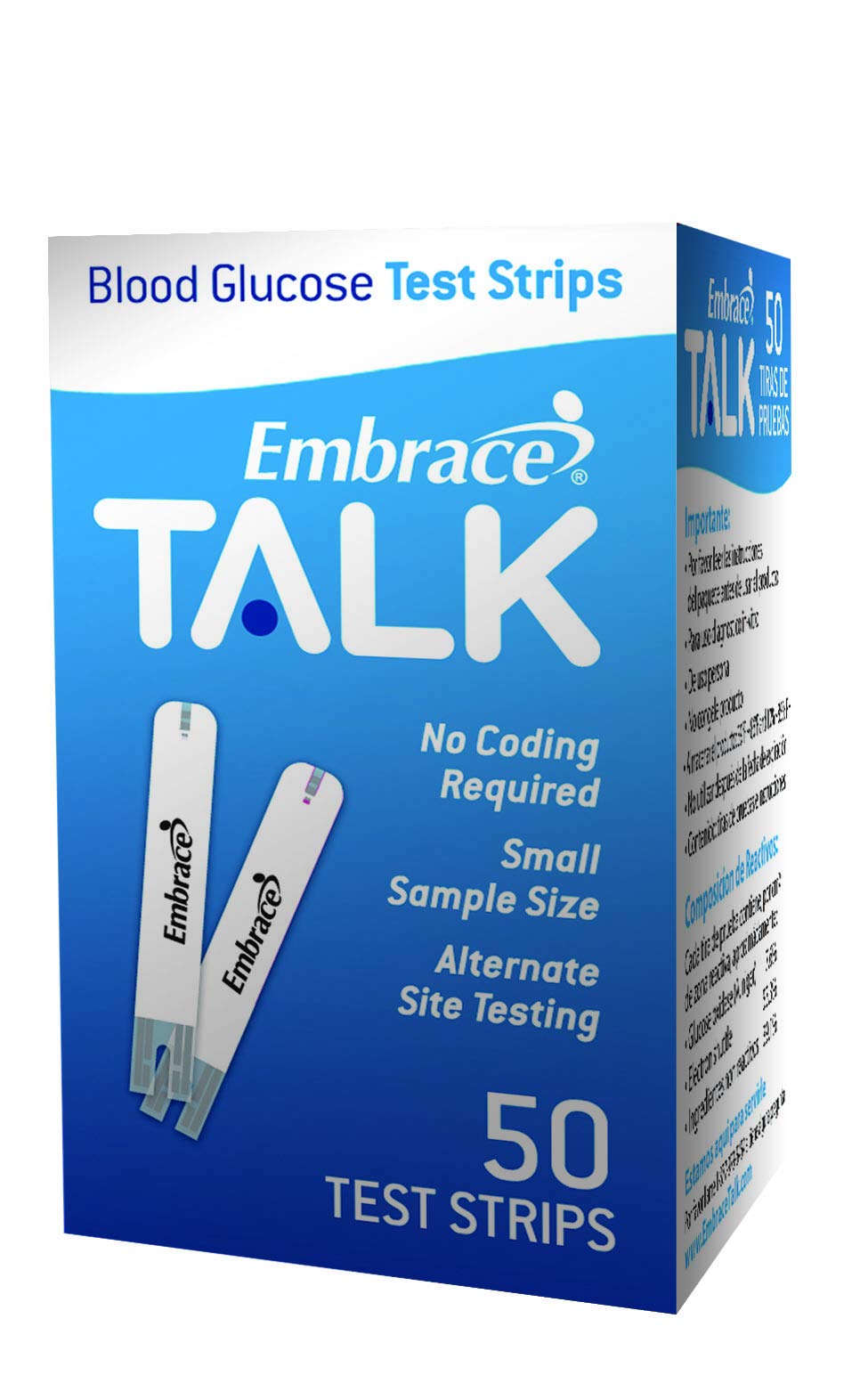 Omnis Health Embrace Blood Glucose Test Strips, 50ct