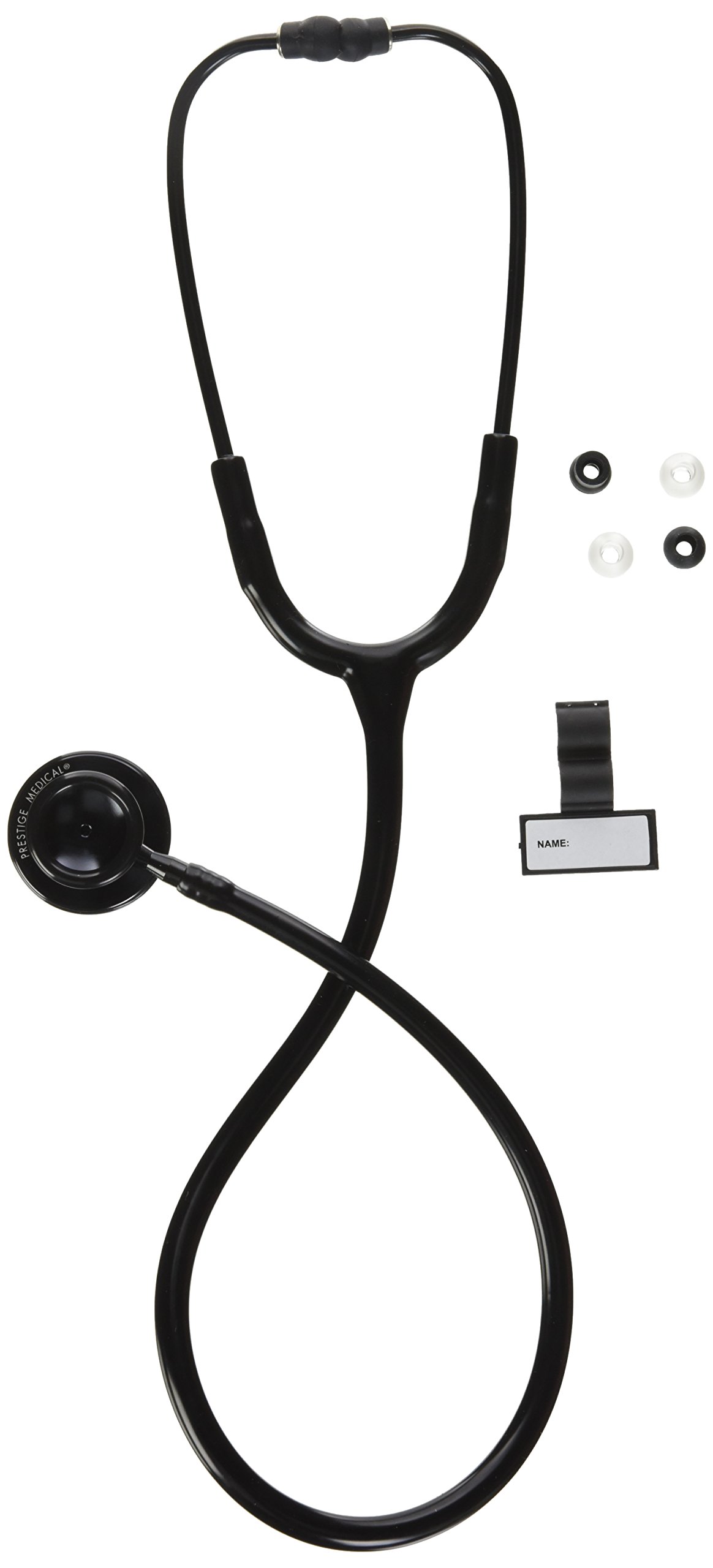 Prestige Medical Clinical Lite Stethoscope, Stealth, 31 Inch (Pack of 1)