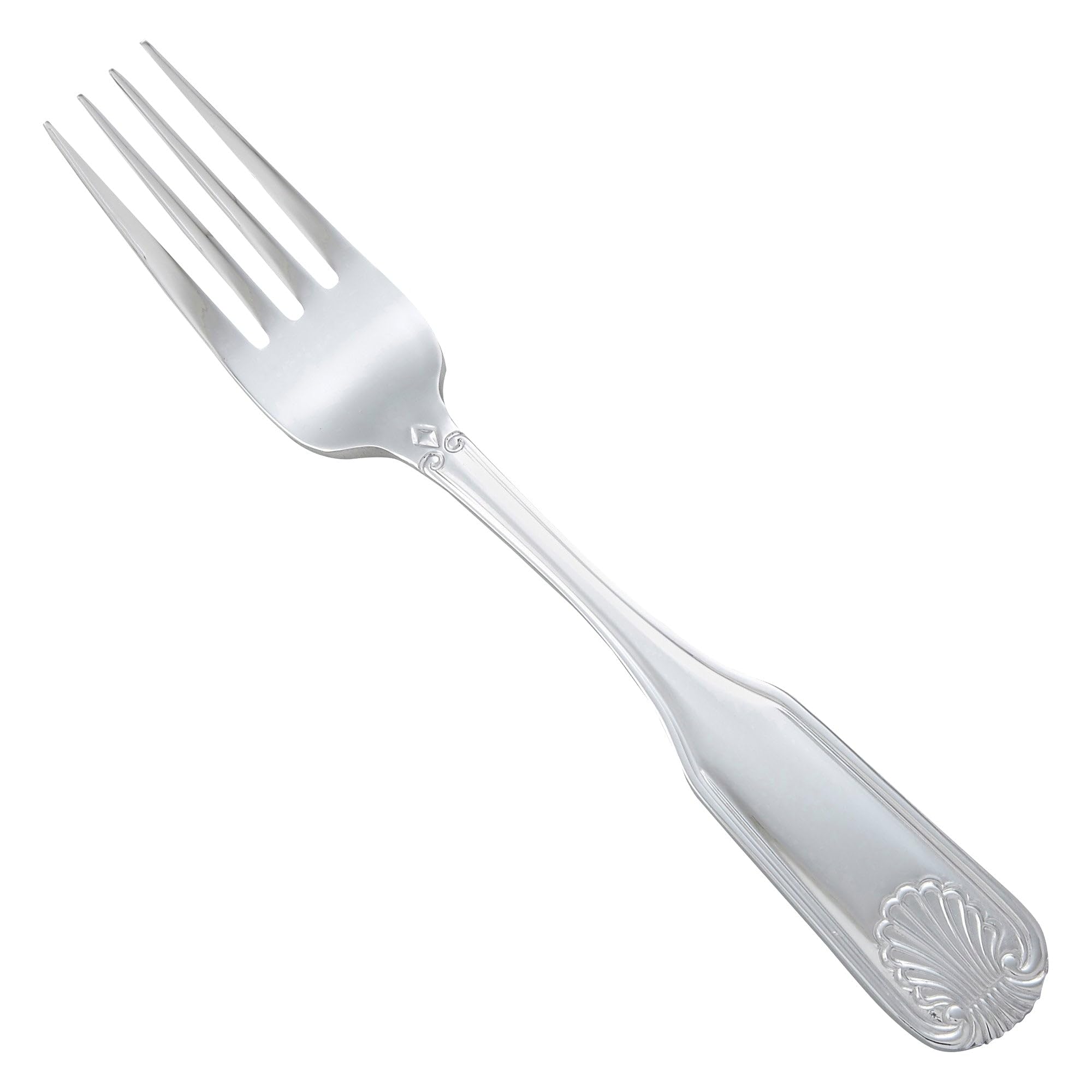 Winco 12-Piece Toulouse Salad Fork Set, 18-0 Extra Heavy Weight Stainless Steel, Silver