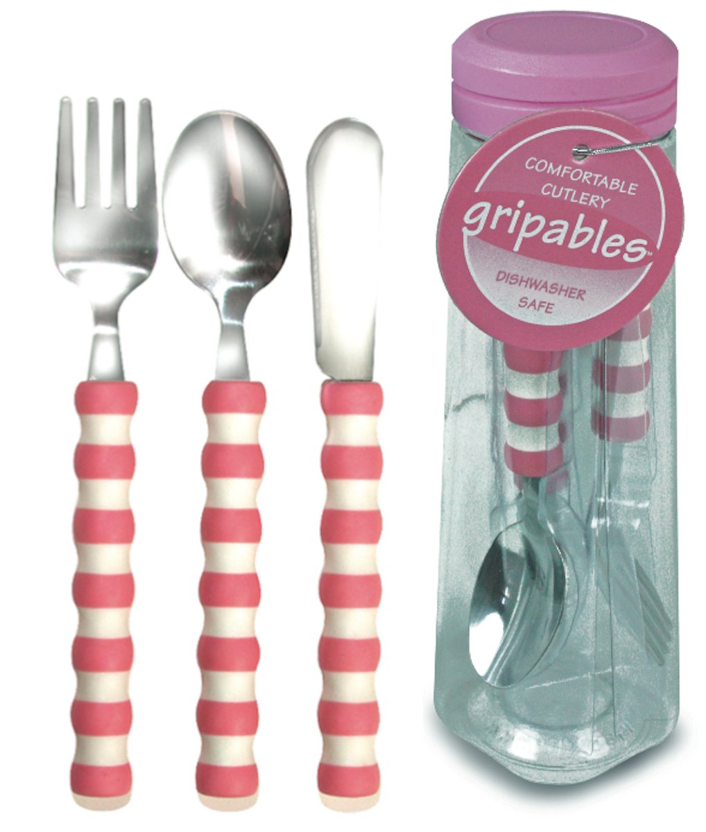 Gripables Utensils - Pink