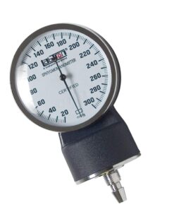 graham-field 2315bl labtron aneroid manometer gauge for manual blood pressure devices, white faceplate + blue housing