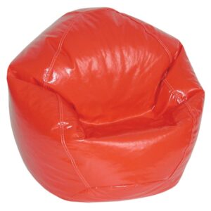 american furniture alliance wet look vinyl bean bags, jr child, lipstick