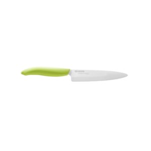 Kyocera Advanced Ceramic Revolution Series 3-inch Paring Knife, Green Handle, White Blade