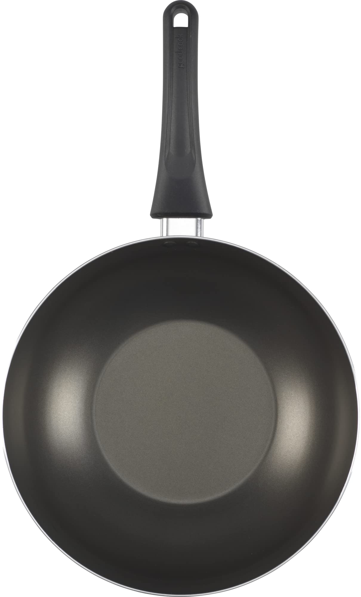 GoodCook Everyday Nonstick 11-Inch Stir Fry Pan, Deep Walled Skillet for Easy Mixing, Even-Heating Aluminum Wok, Ergonomic Handle, Charcoal Silicone Lacquer, Black Frying Pan