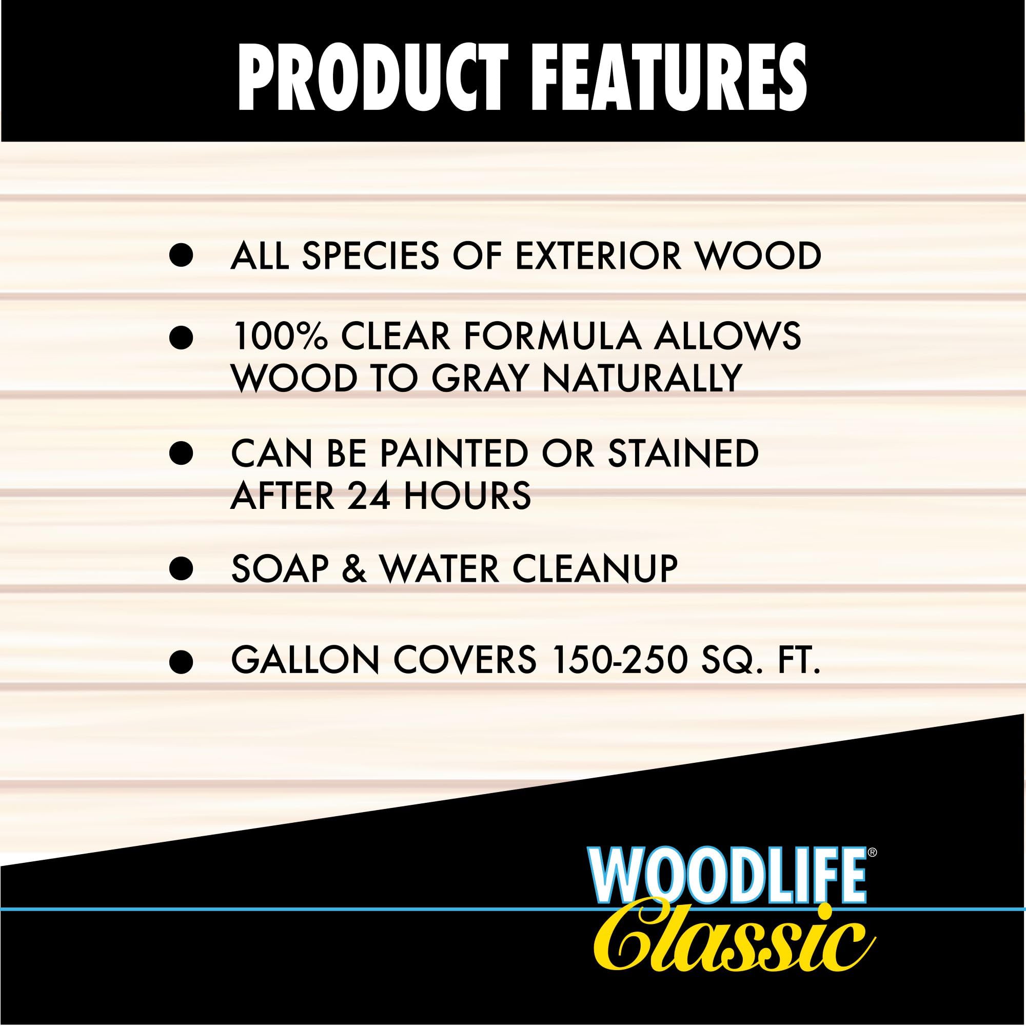 Rust-Oleum WOODLIFE 902 Wolman Classic Clear Wood Preservative-Above Ground, Quart, 0.95 Liters