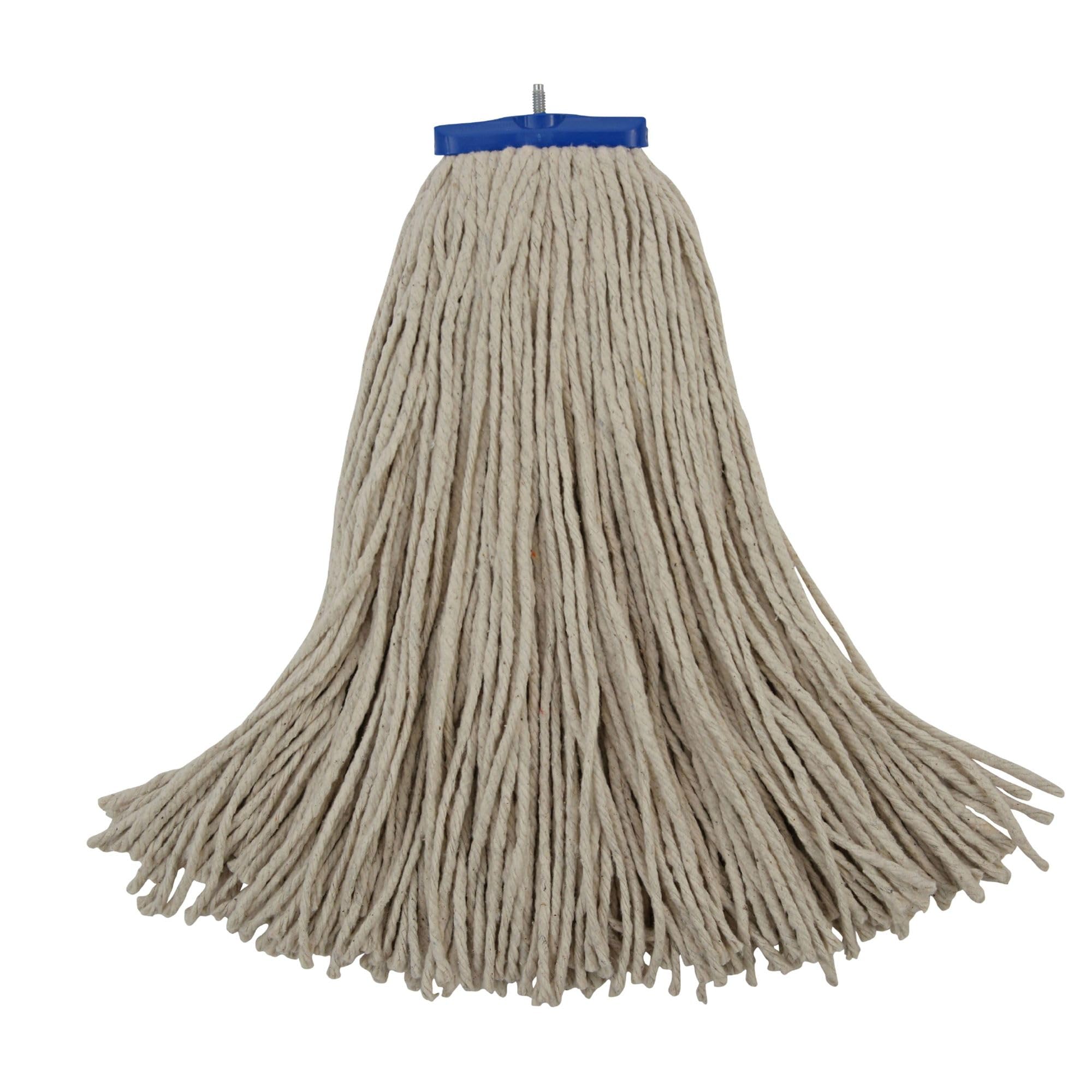 Boardwalk BWK724CEA 24 oz. Cut-End Lie-Flat Cotton Wet Mop Head - White