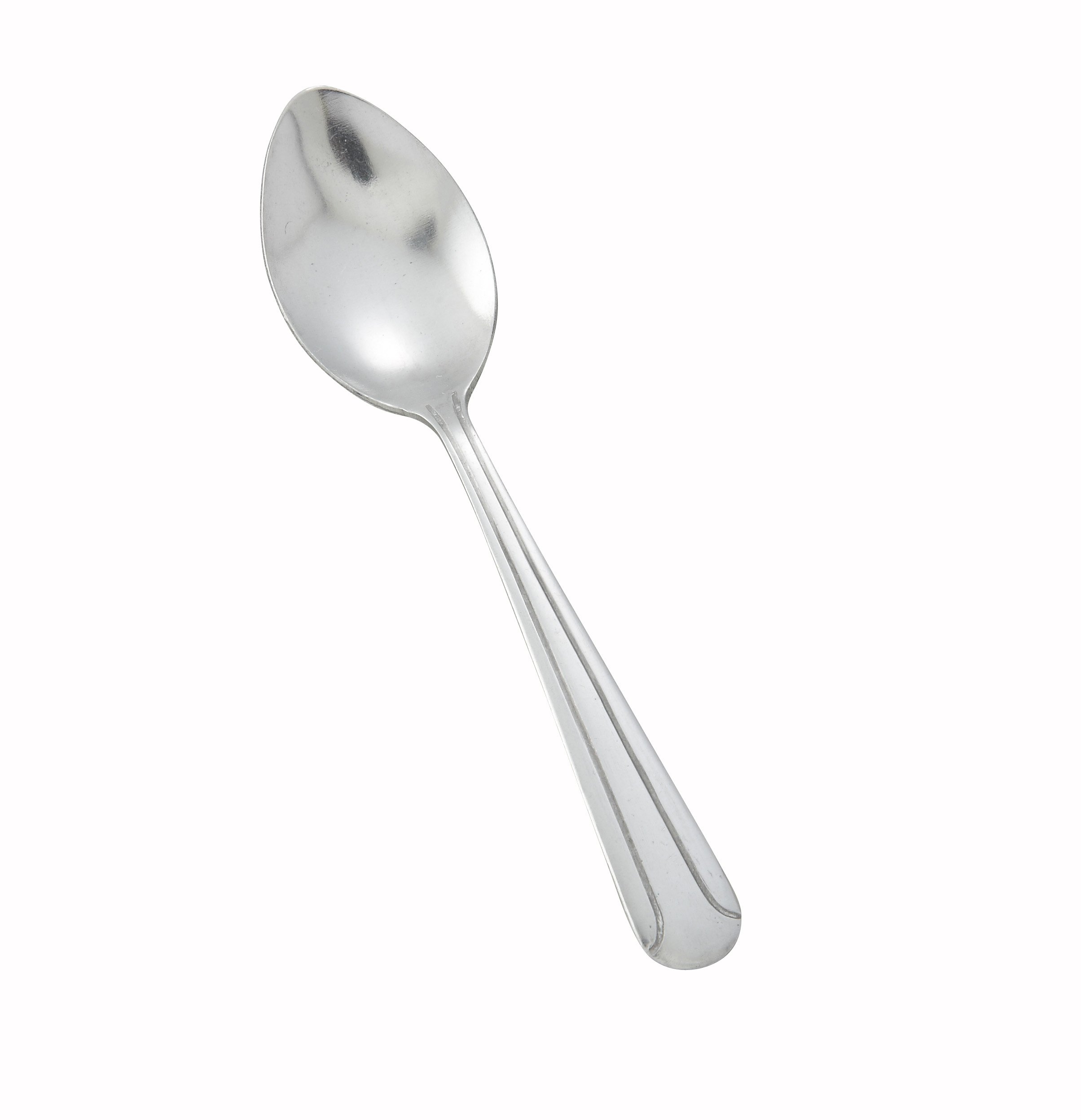 Winco 12-Piece Dominion Demitasse Spoon Set, 18-0 Stainless Steel,Silver