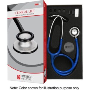 Prestige Medical Clinical Lite Stethoscope, Stealth, 31 Inch (Pack of 1)