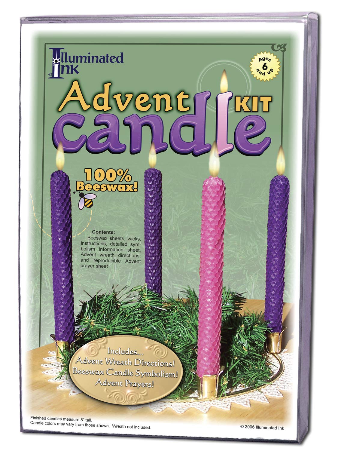 Advent Candle Kit - 100% Beeswax