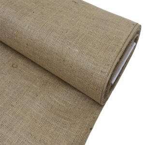 la linen 60" wide jute burlap fabric / 5 yards/natural