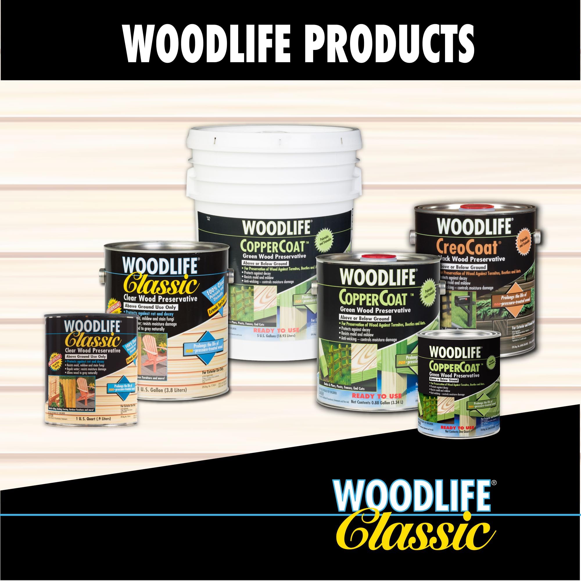 Rust-Oleum WOODLIFE 902 Wolman Classic Clear Wood Preservative-Above Ground, Quart, 0.95 Liters