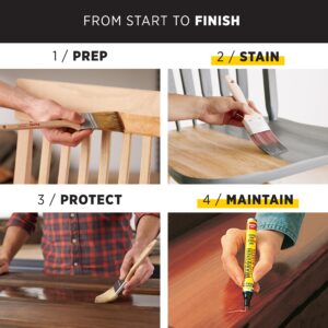 1/2 pt Minwax 22330 English Chestnut Wood Finish Penetrating Oil-Based Wood Stain