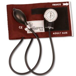 Prestige Medical 82-BUR Aneroid Sphygmomanometer, Burgundy