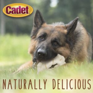 Cadet Premium Grade Beef Hide for Dogs, Long Lasting Rawhide Donut Bone, Single Ingredient Dog Chews, 8 Inch (1 Count)