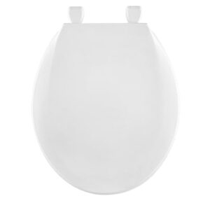 Centoco 1200-001 Round Plastic Toilet Seat, Standard Economy Model, Light Weight Residential, White