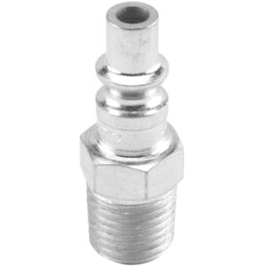 Milton 777 1/4" MNPT A Style Plug, Silver, 10 count (Pack of 1)