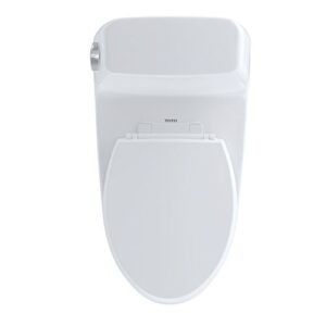 TOTO MS854114E#01 Eco Ultramax Elongated One Piece Toilet, Cotton White