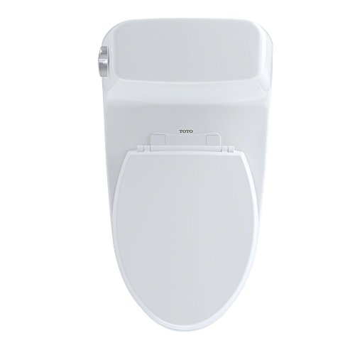 TOTO MS854114E#01 Eco Ultramax Elongated One Piece Toilet, Cotton White