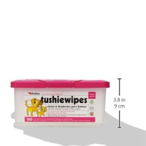 Petkin Tushie Wipes, Pack of 100