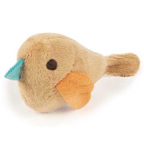 SmartyKat Chickadee Chirp Electronic Sound Cat Toy, Contains Catnip, Battery Powered - Light Brown, One Size