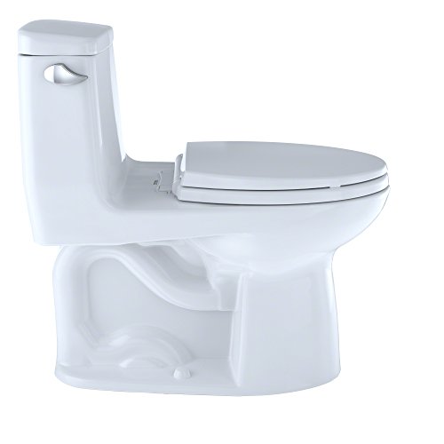 TOTO MS854114E#01 Eco Ultramax Elongated One Piece Toilet, Cotton White