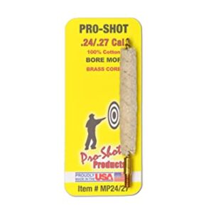 Pro Shot .24-.27 Caliber Mop, White, MP24/27