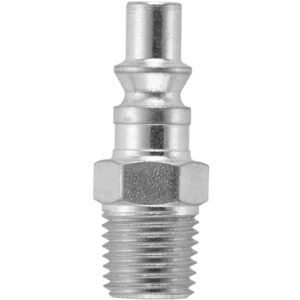 Milton 777 1/4" MNPT A Style Plug, Silver, 10 count (Pack of 1)