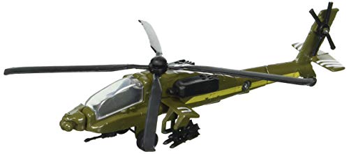 Hot Wings Planes AH-64 Apache with Connectible Runway,Green