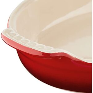 Le Creuset Stoneware Heritage Oval Au Gratin, 1 qt. (9.5"), Cerise