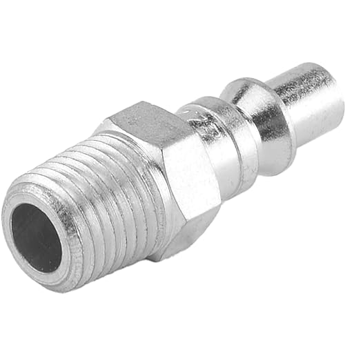 Milton 777 1/4" MNPT A Style Plug, Silver, 10 count (Pack of 1)