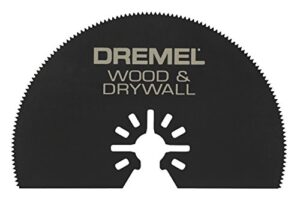 dremel mm450 multi-max half moon oscillating saw blade- oscillating tool accessory- perfect for cutting wood and drywall- universal quick-fit, black