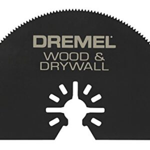 Dremel MM450 Multi-Max Half Moon Oscillating Saw Blade- Oscillating Tool Accessory- Perfect for Cutting Wood and Drywall- Universal Quick-Fit, Black