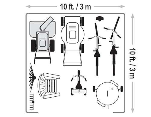 Arrow Sheds CP1010 Free Standing Car Port, 10 by 10-Feet