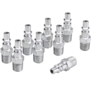 milton 777 1/4" mnpt a style plug, silver, 10 count (pack of 1)