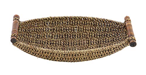 Deco 79 Coastal Storage Seagrass Metal Basket S/3 19",17",15"-87536, Brown