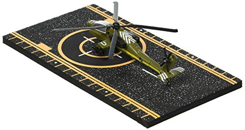 Hot Wings Planes AH-64 Apache with Connectible Runway,Green