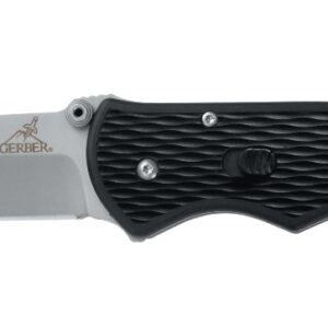 Gerber Gear Fast Draw Pocket Knife - 2.99" Plain Edge Blade Assisted Opening Folding Knife - EDC Gear and Equipment - Stainless Steel