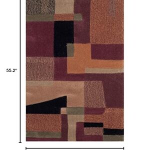 SAFAVIEH Rodeo Drive Collection Accent Rug - 2'6" x 4'6", Multi, Handmade Mid-Century Modern Abstract Wool, Ideal for High Traffic Areas in Entryway, Living Room, Bedroom (RD868A)