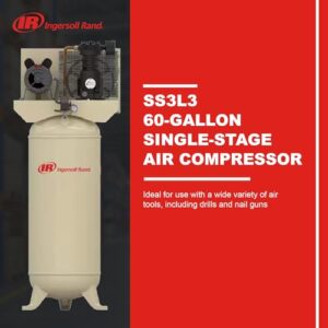 Ingersoll Rand SS3L3 3hp 60 gal Single-Stage Compressor (230/1)