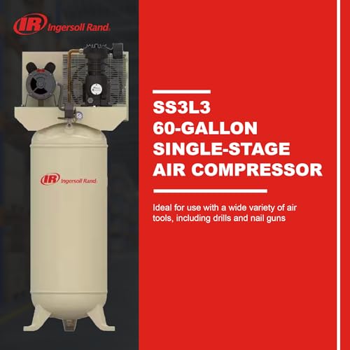 Ingersoll Rand SS3L3 3hp 60 gal Single-Stage Compressor (230/1)