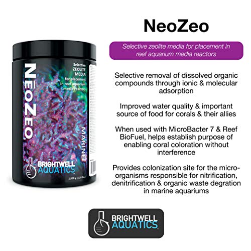 Brightwell Aquatics NeoZeo - Selective Zeolite Media for Placement in Reef Aquarium Media Reactors, 4.5-kg