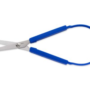 Hygloss Products Snippy Easy Spring Loop Scissors Flexible Handles, Stainless Steel Blades-Good for Special Needs and Fine Motor Skills-for Kids’ Arts & Crafts-7.75 Inches-Blue-1 Pair