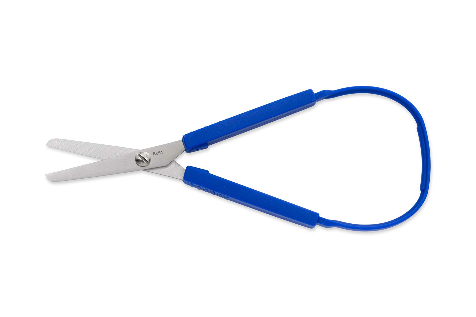 Hygloss Products Snippy Easy Spring Loop Scissors Flexible Handles, Stainless Steel Blades-Good for Special Needs and Fine Motor Skills-for Kids’ Arts & Crafts-7.75 Inches-Blue-1 Pair