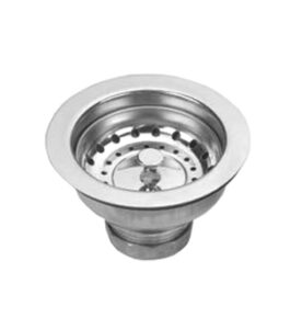 whitehaus nrnw35b-ss 3-1/2-inch basket strainer with lift stopper, stainless steel