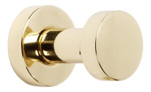 alno a8980-pb euro modern robe hooks, polished brass