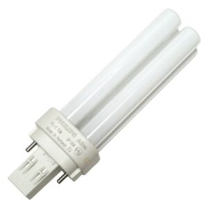 philips lighting 383133 pl-c linear compact fluorescent lamp 12.7 watt 2-pin gx23-2 base 800 lumens 82 cri 4100k cool white alto